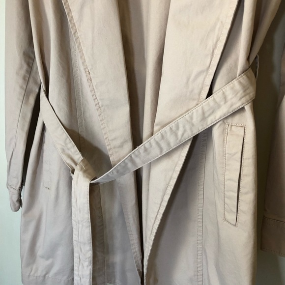 Forever21 Tan Cotton Tie Front Trench Coat Jacket - Picture 2 of 4